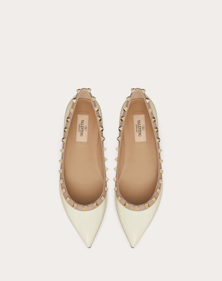 PATENT ROCKSTUD BALLET FLAT - Image 3